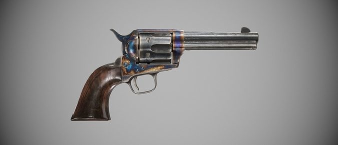 Colt Single Action Army - Peacemaker Low-poly 3D model