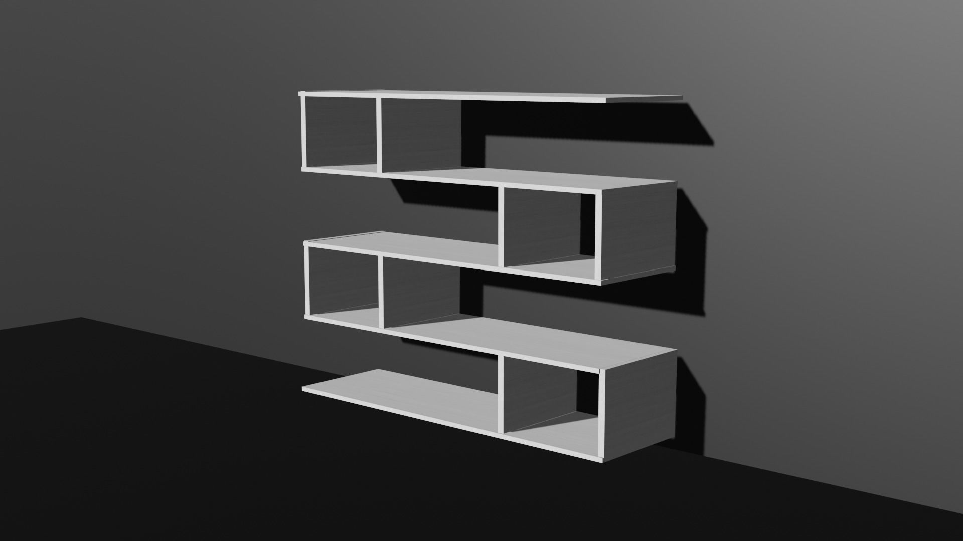 Custom Decoration Cabinet Organizer Wall Shelf Drawers 3D model_2