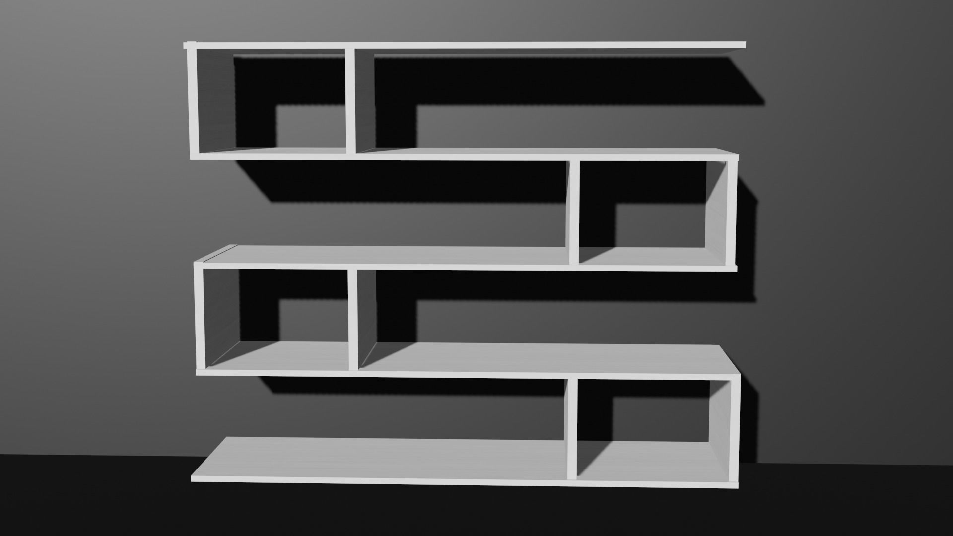 Custom Decoration Cabinet Organizer Wall Shelf Drawers 3D model_0