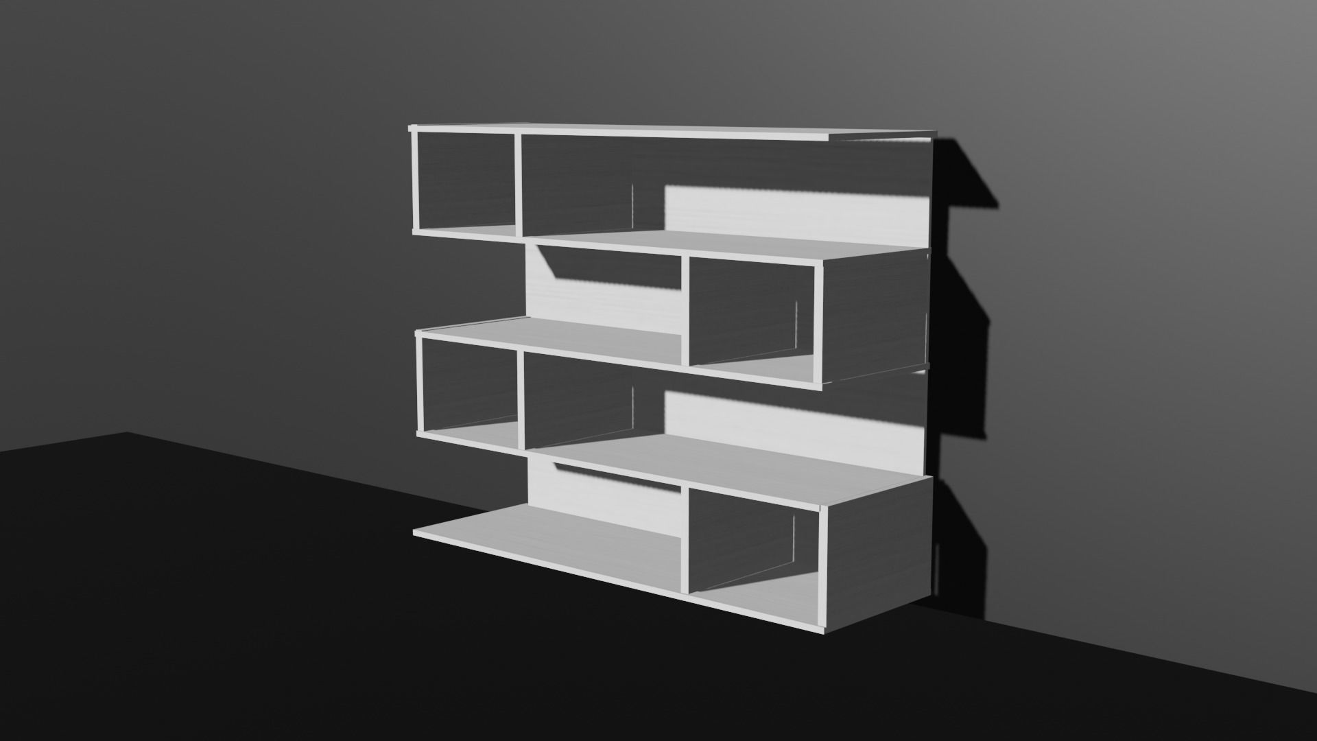 Custom Decoration Cabinet Organizer Wall Shelf Drawers 3D model_3