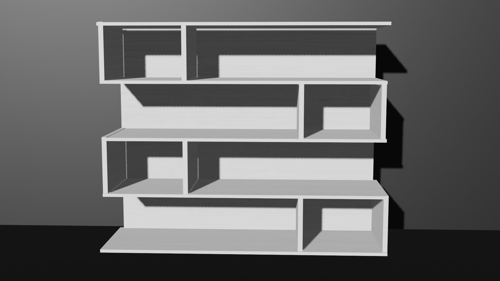 Custom Decoration Cabinet Organizer Wall Shelf Drawers 3D model_1