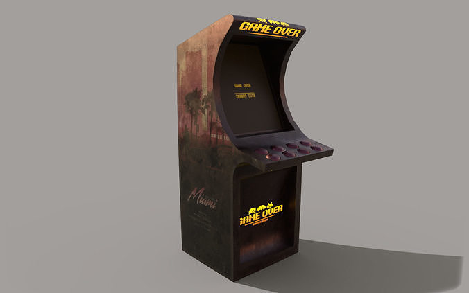 Arcade Machine Low-poly 3D model