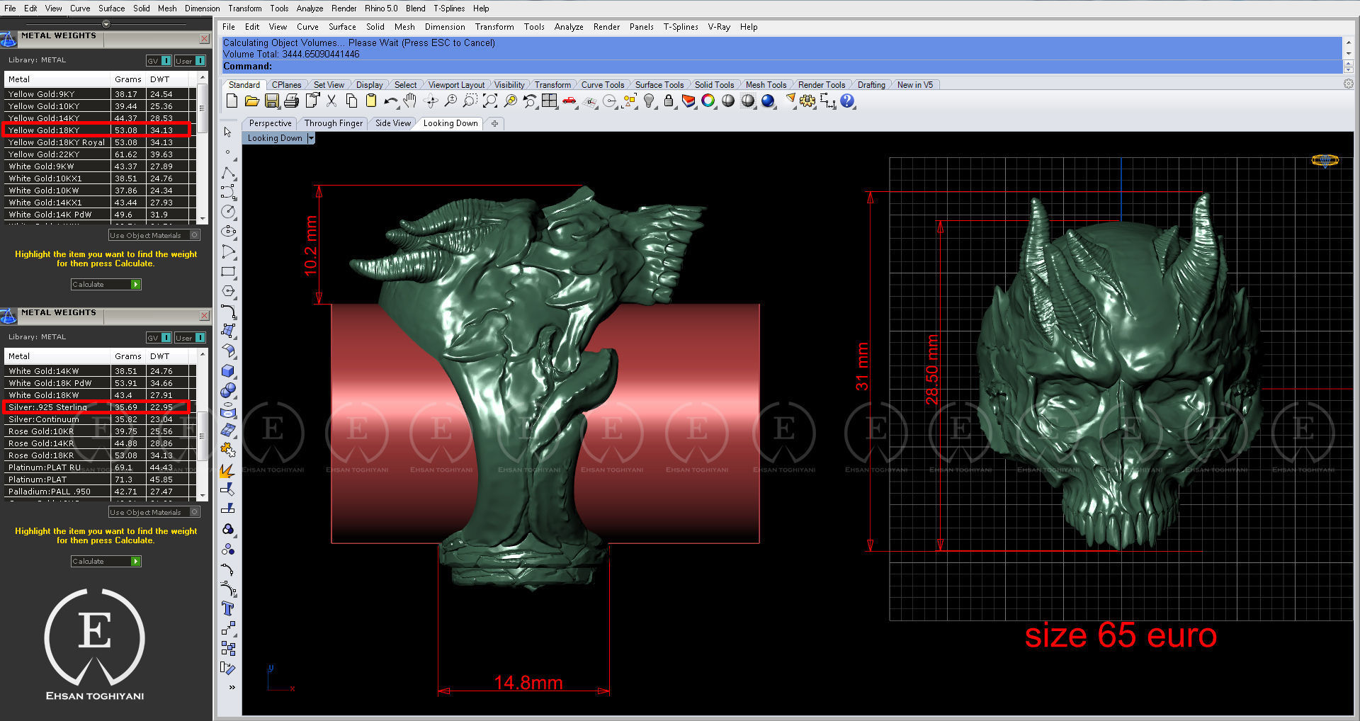 skull ring 3D print model_8