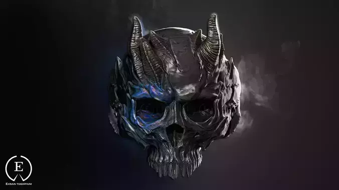 skull ring 3D print model