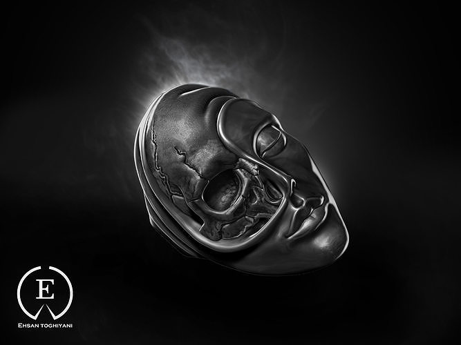 skull ring 3D print model