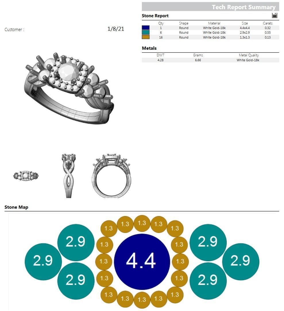 CJC7024 Ladies womans womens diamond ruby emerald Rings 3D print model_4