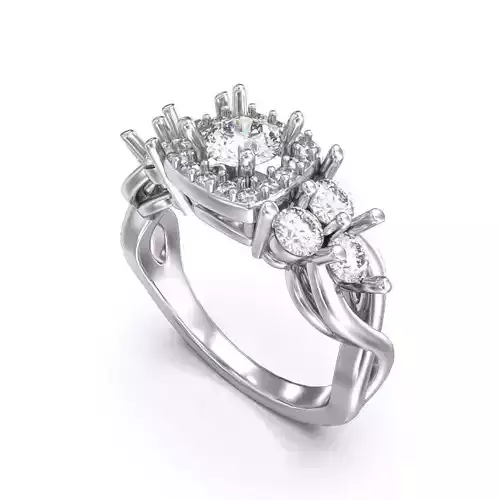 CJC7024 Ladies womans womens diamond ruby emerald Rings