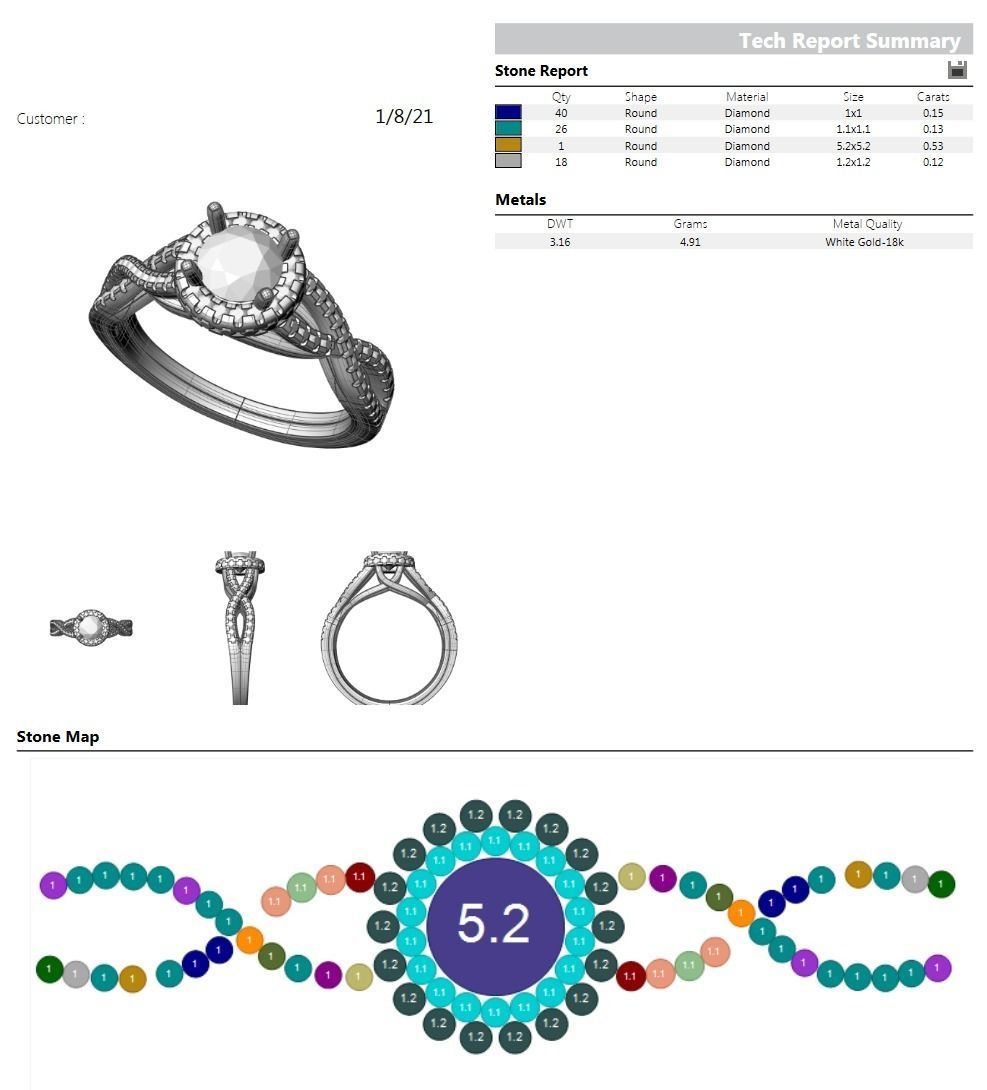CJC7026 Ladies womans womens diamond ruby emerald Rings 3D print model_8
