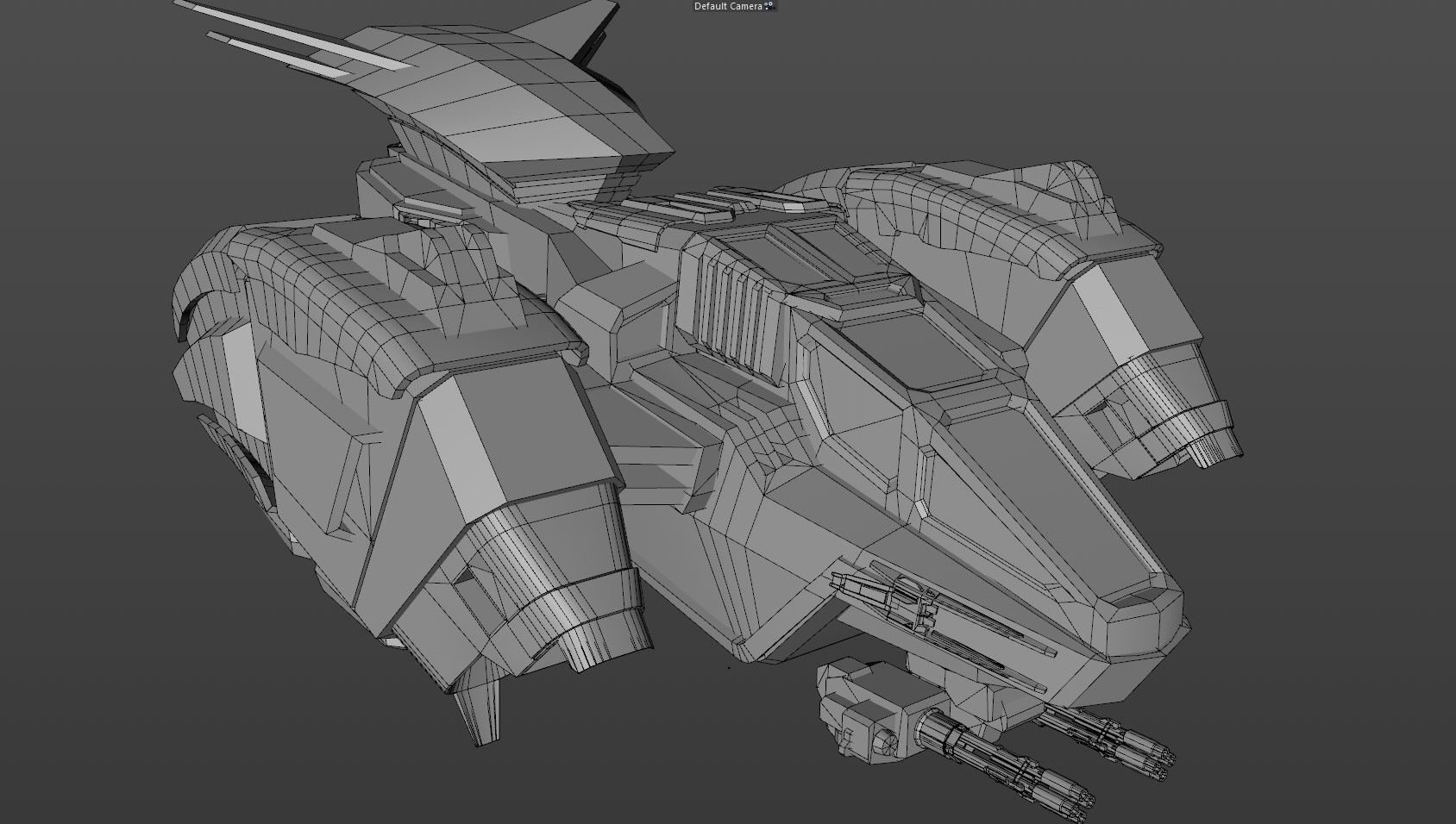 Space Ships Low-poly 3D model_31