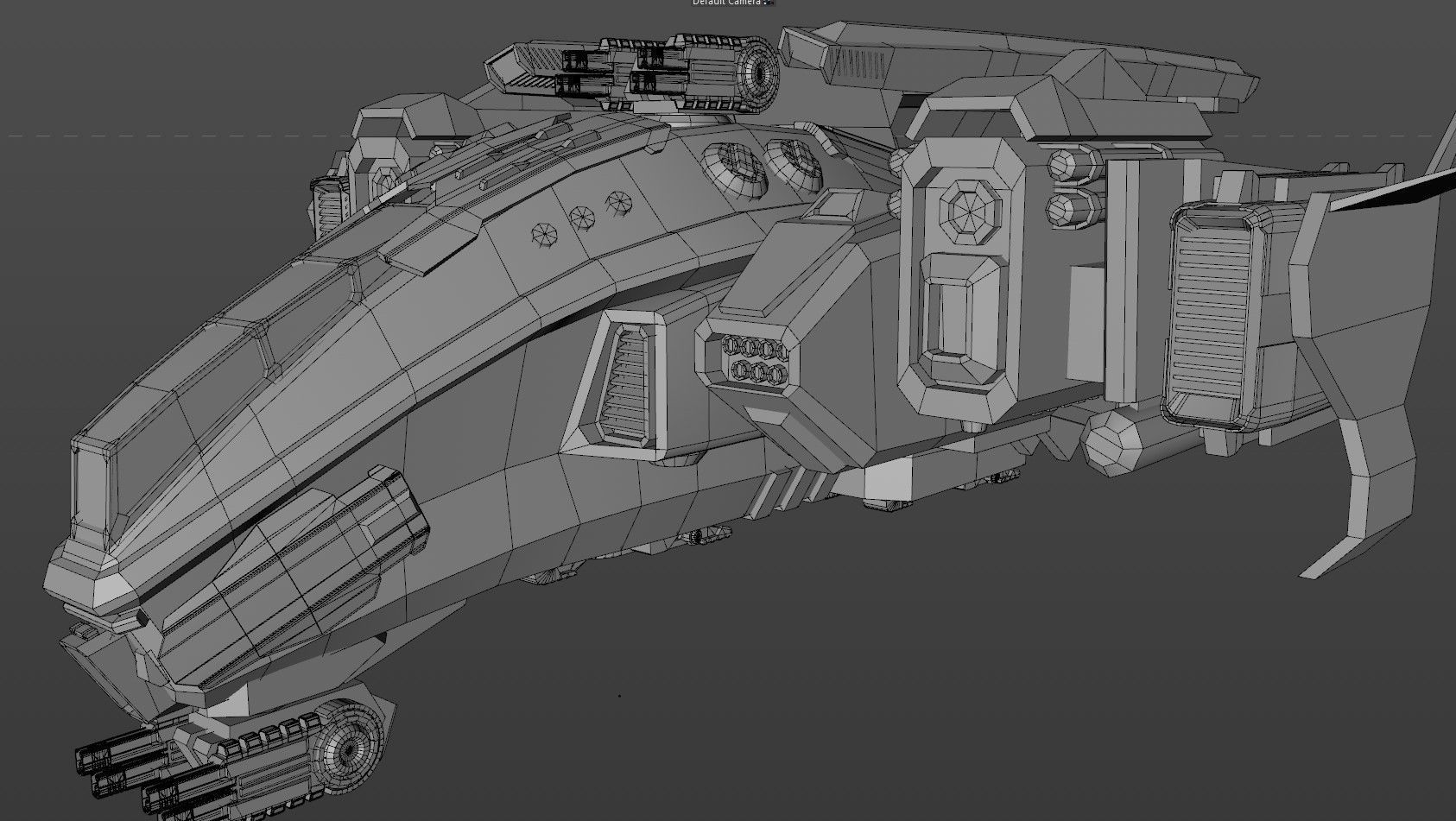 Space Ships Low-poly 3D model_30