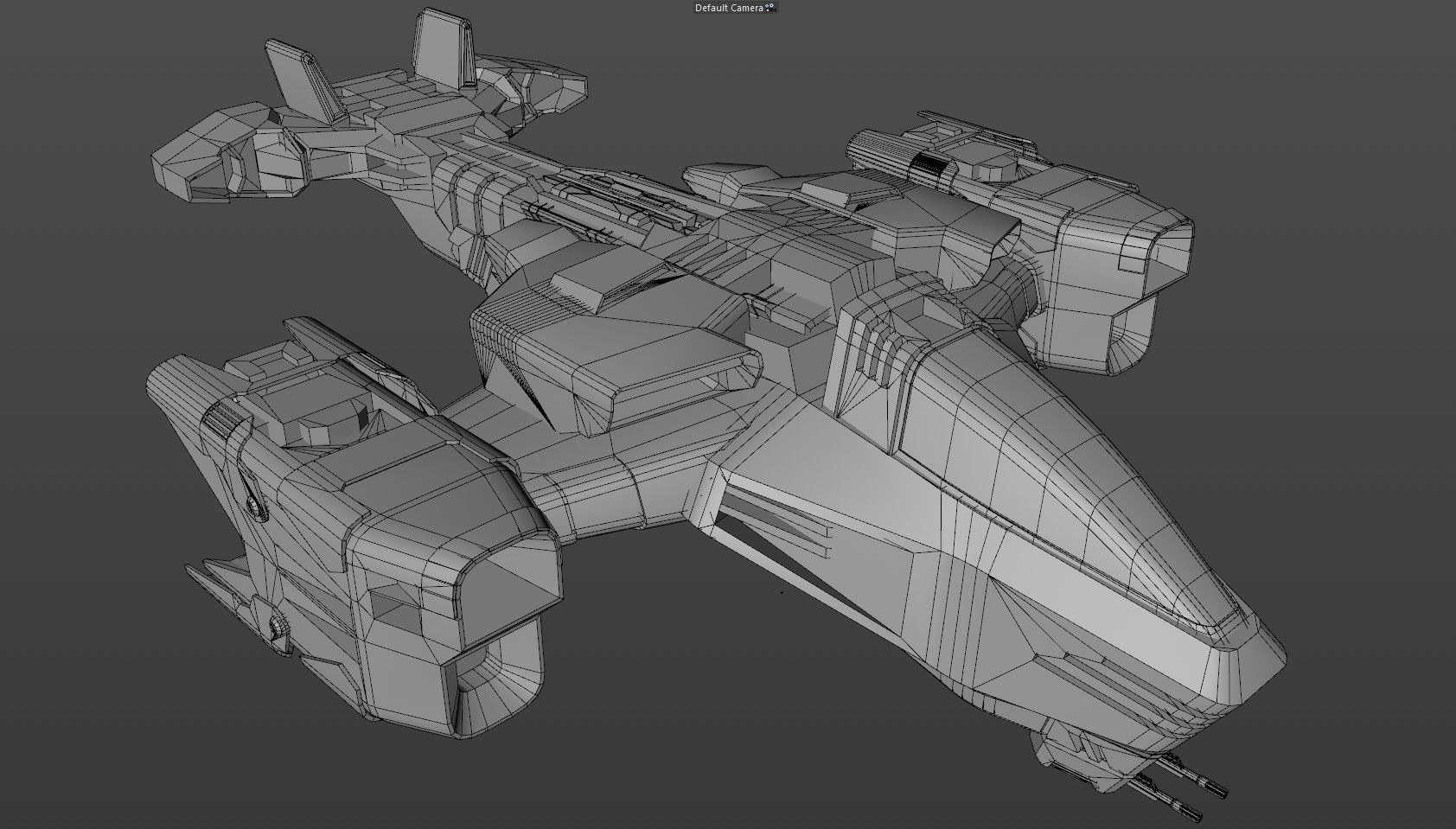 Space Ships Low-poly 3D model_29