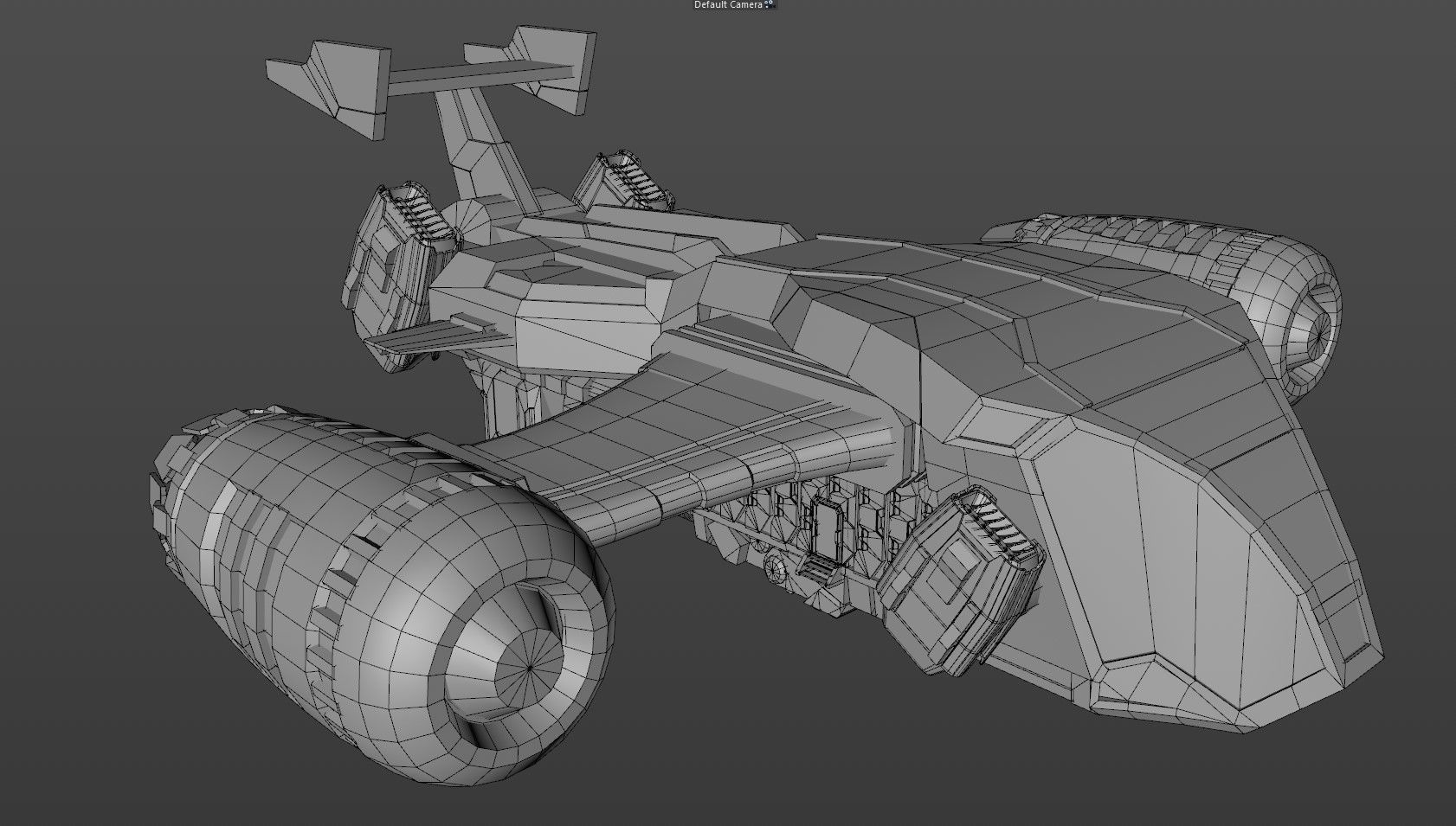 Space Ships Low-poly 3D model_27
