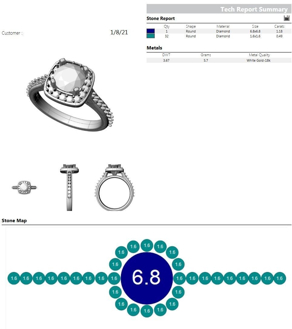 CJC7027 Ladies womans womens diamond ruby emerald Rings 3D print model_9