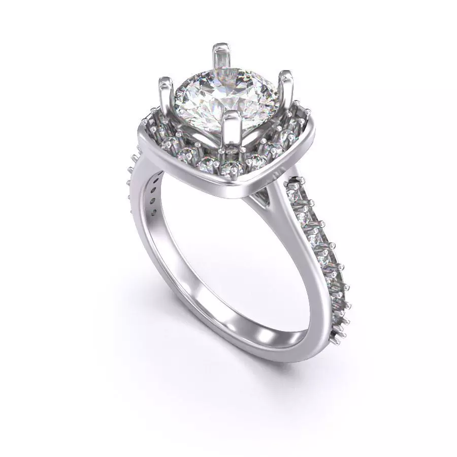 CJC7027 Ladies womans womens diamond ruby emerald Rings 3D print model_0