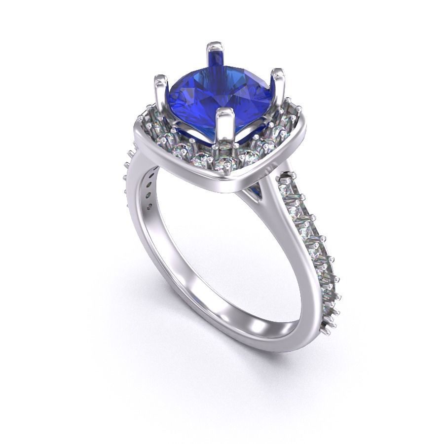 CJC7027 Ladies womans womens diamond ruby emerald Rings 3D print model_6