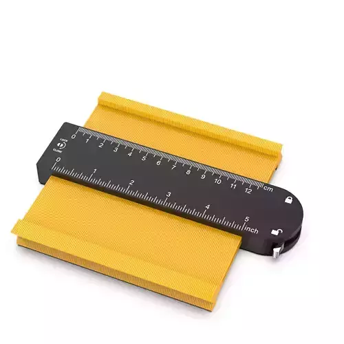 Pack Contour Gauge with Lock Ruler  13 cm 5 inch