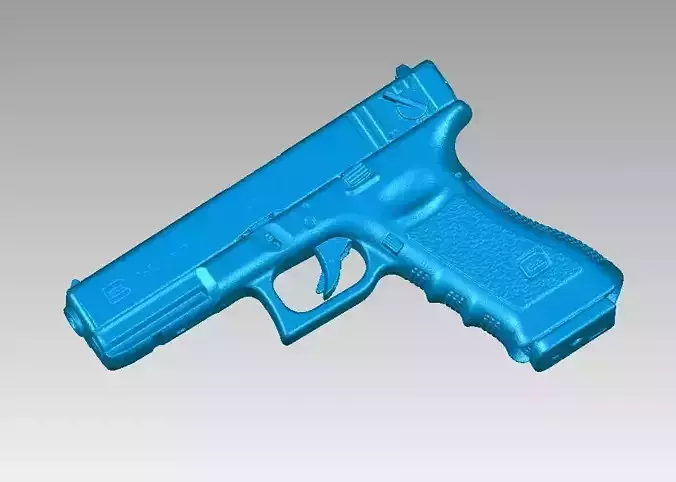 Real Glock 18C Replica 3D Scan