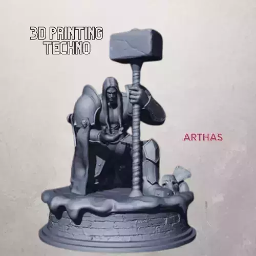 Arthas STL Files - High quality 3D print model  Digital STL file