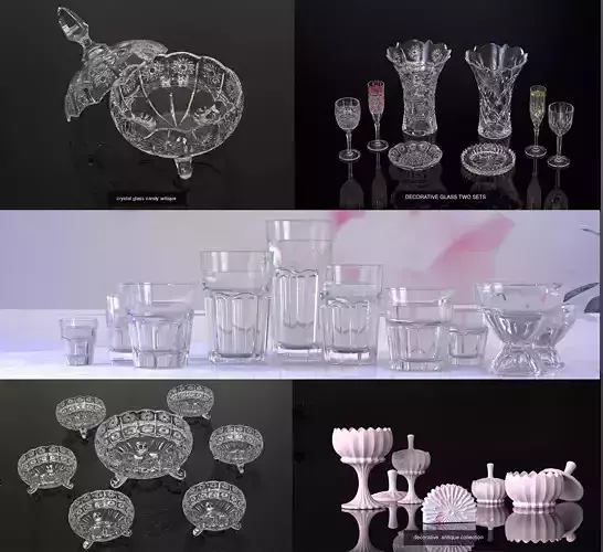 decorative 007 3D Model Collection