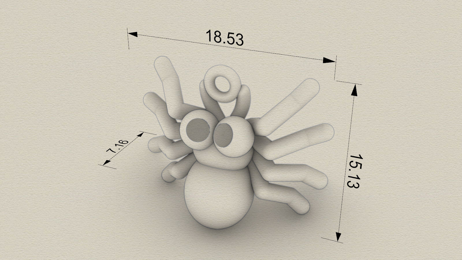 Charm pendant - adorable little insect 3D Model Collection_10