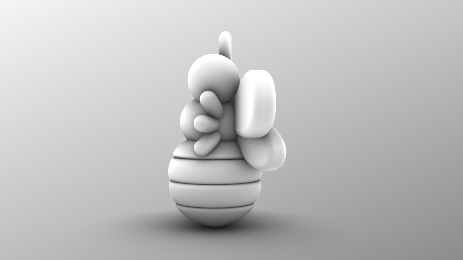 Charm pendant - adorable little insect 3D Model Collection_15