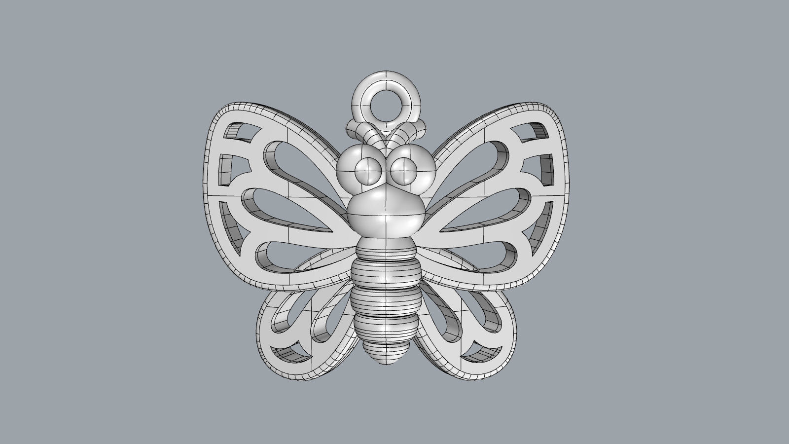 Charm pendant - adorable little insect 3D Model Collection_12