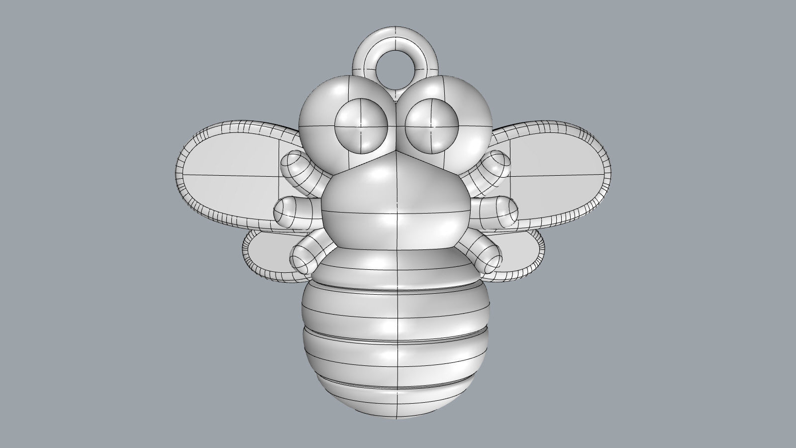 Charm pendant - adorable little insect 3D Model Collection_11