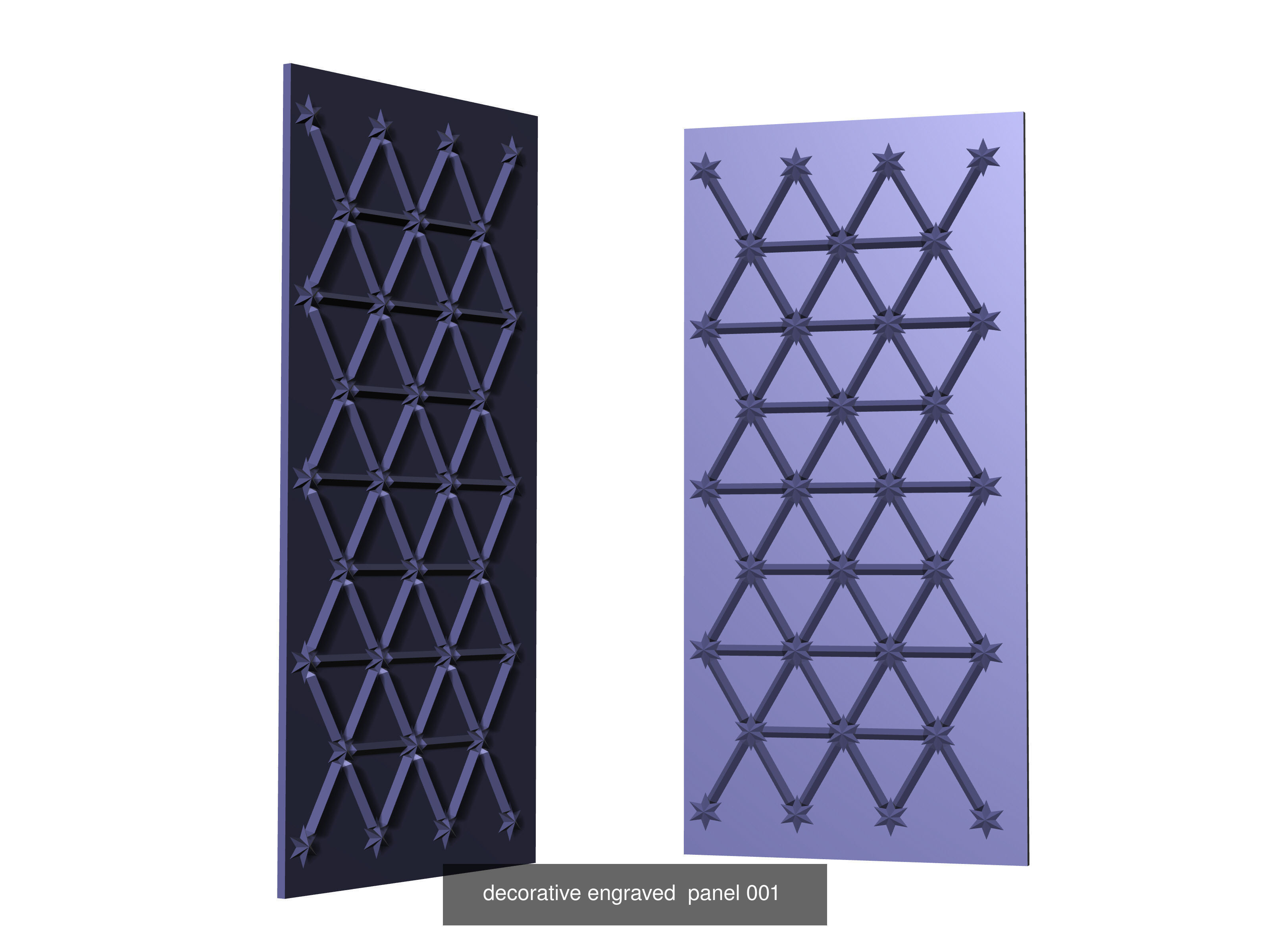decorative  3d panels and doors sheets designs for cnc  3D Model Collection_1