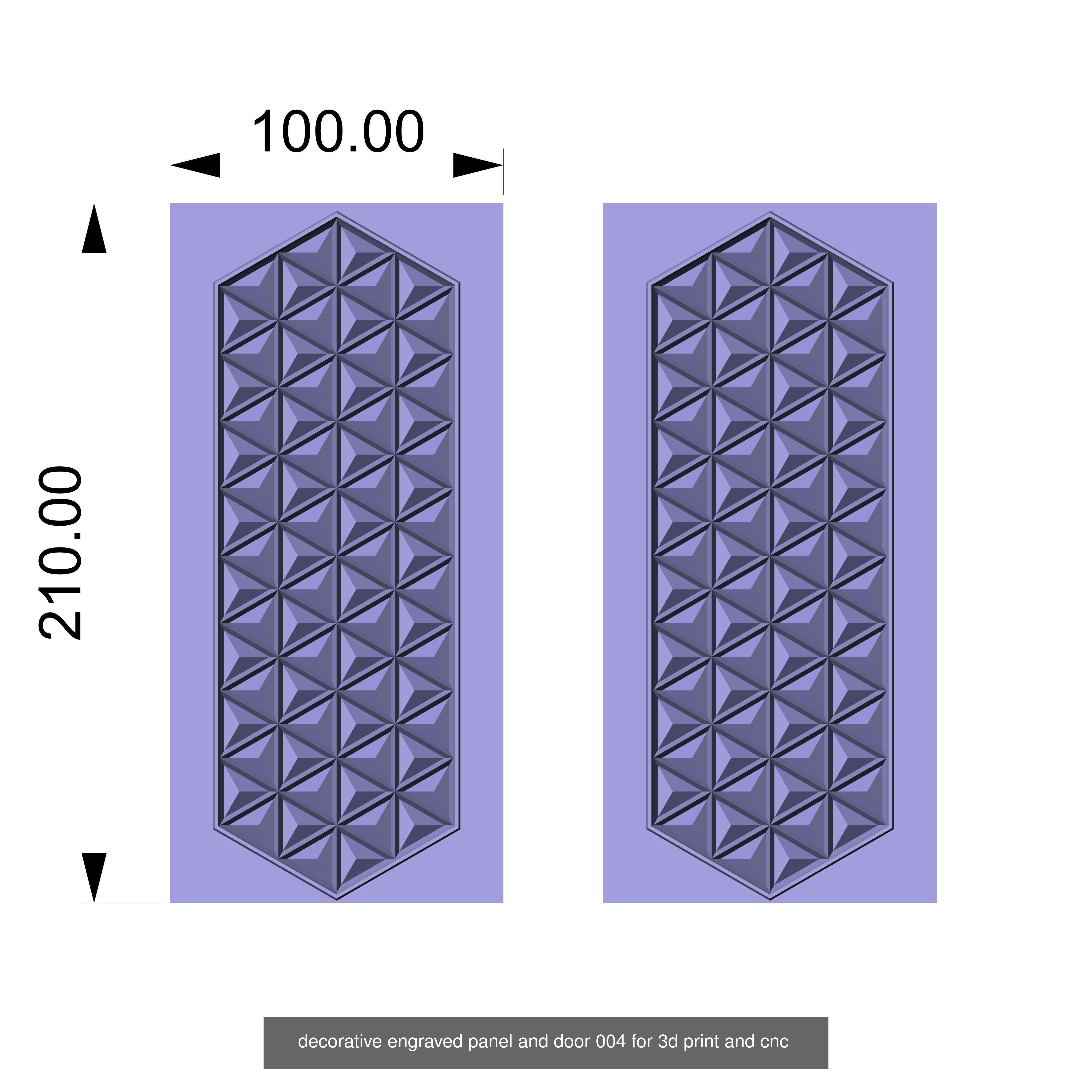 decorative  3d panels and doors sheets designs for cnc  3D Model Collection_5