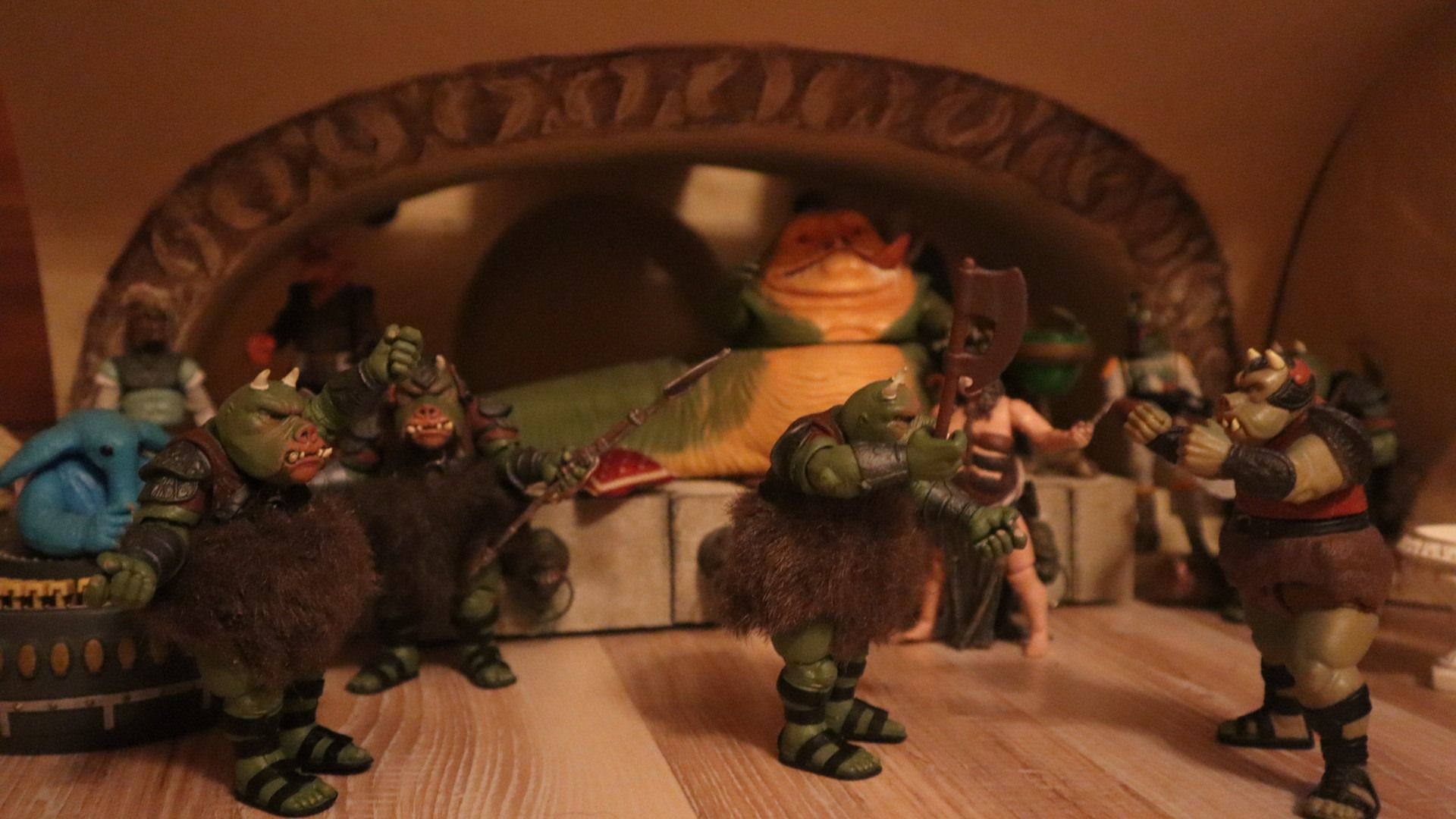 Jabbas Throne Room - Set 2- Throne Area  1-12 scale Blackseries  3D print model_32