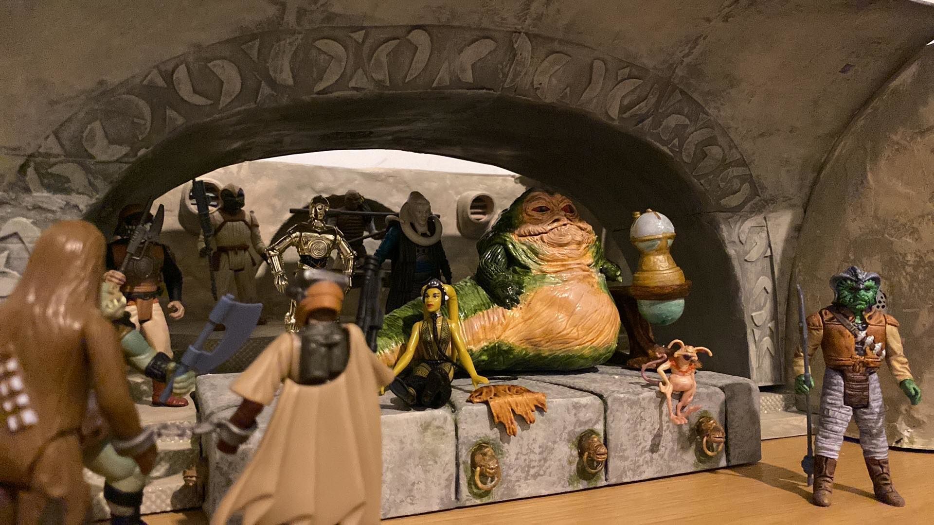Jabbas Throne Room - Set 2- Throne Area  1-12 scale Blackseries  3D print model_28
