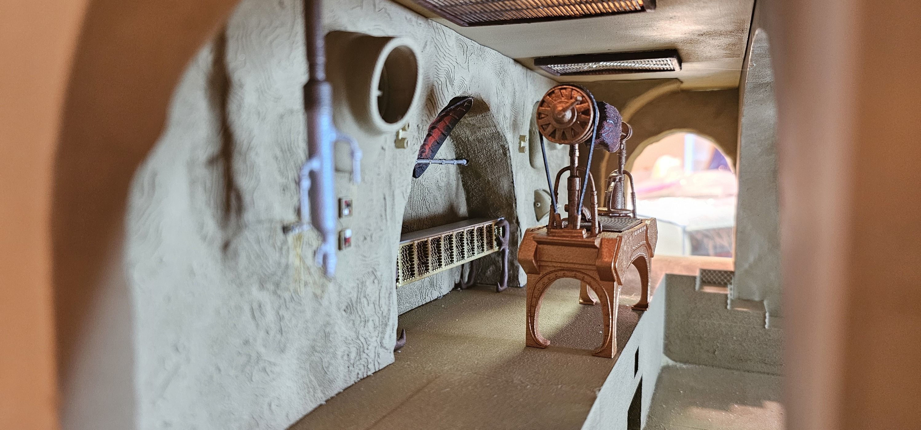 Jabbas Throne Room - Set 2- Throne Area  1-12 scale Blackseries  3D print model_30