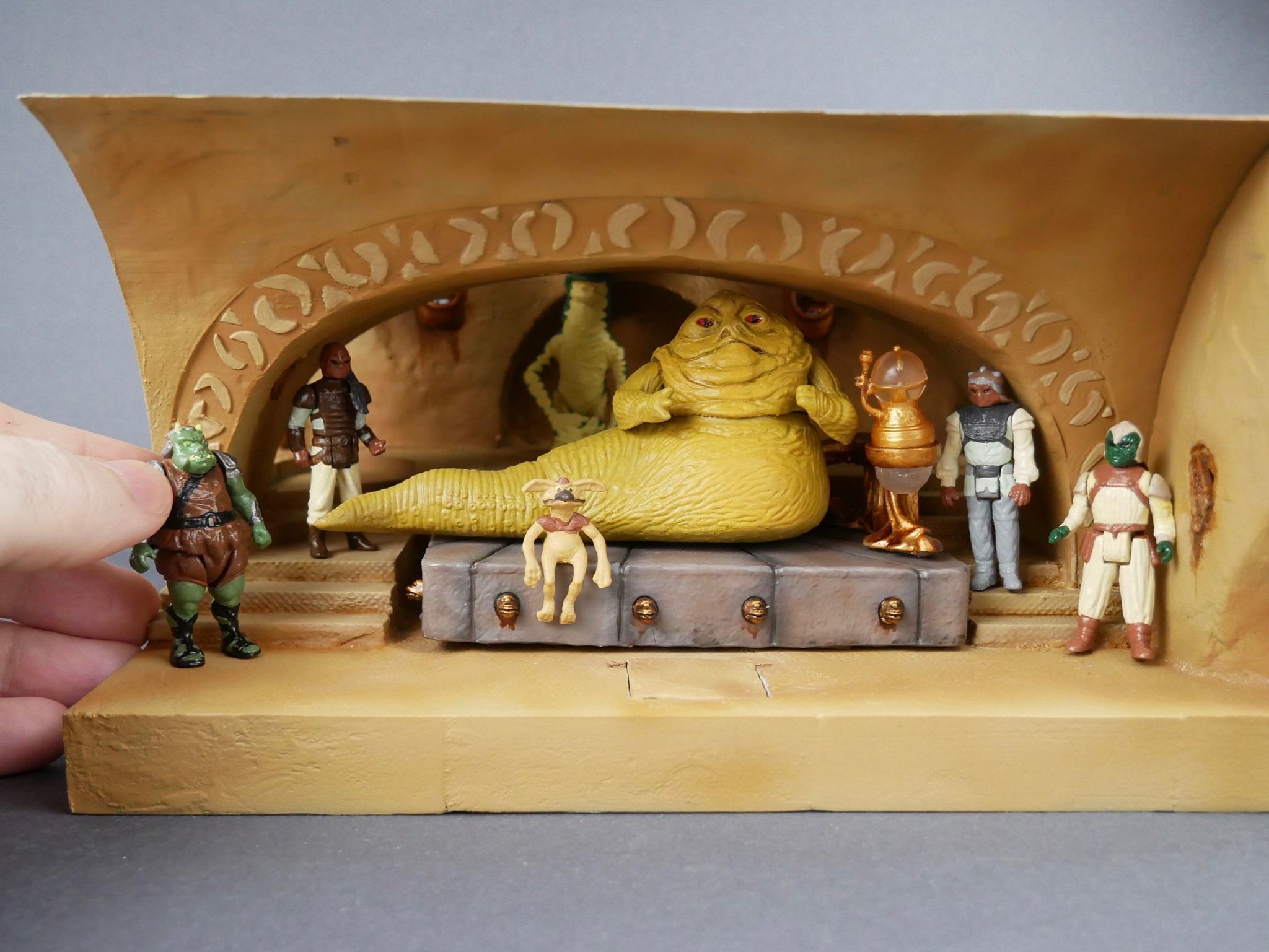 Jabbas Throne Room - Set 2- Throne Area  1-12 scale Blackseries  3D print model_36