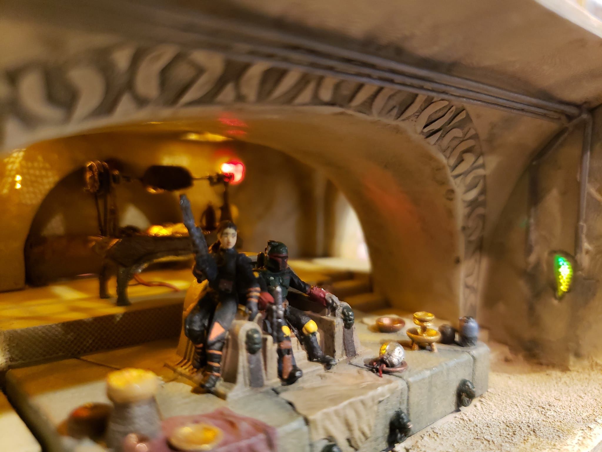 Jabbas Throne Room - Set 2- Throne Area  1-12 scale Blackseries  3D print model_37