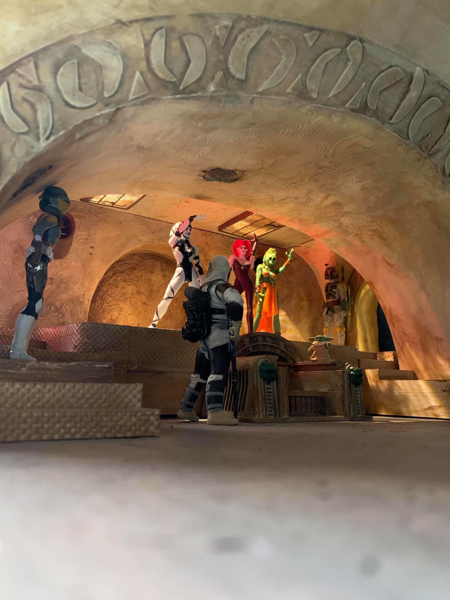 Jabbas Throne Room - Set 2- Throne Area  1-12 scale Blackseries  3D print model_31