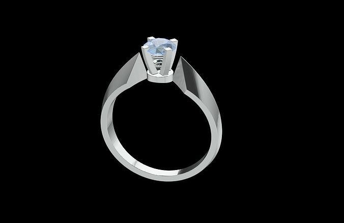 Ring 6 topaz 3D print model