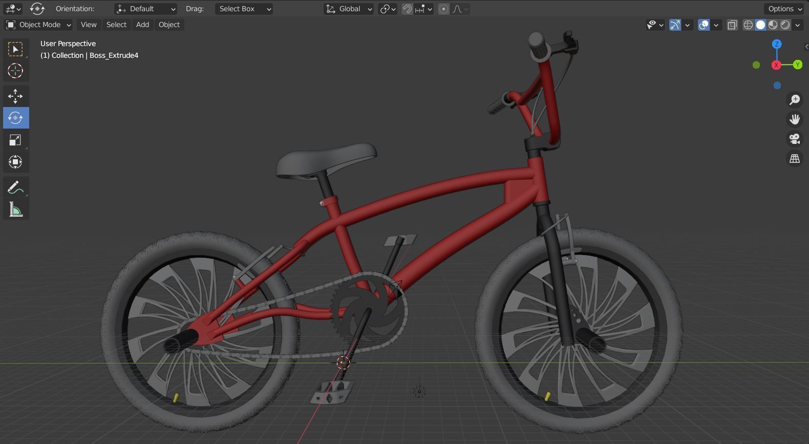 BMX Bike 3D model_37