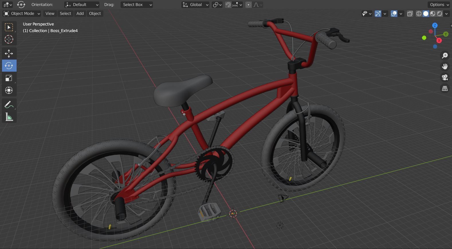 BMX Bike 3D model_36