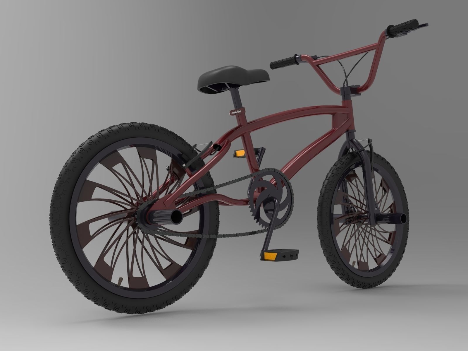 BMX Bike 3D model_2