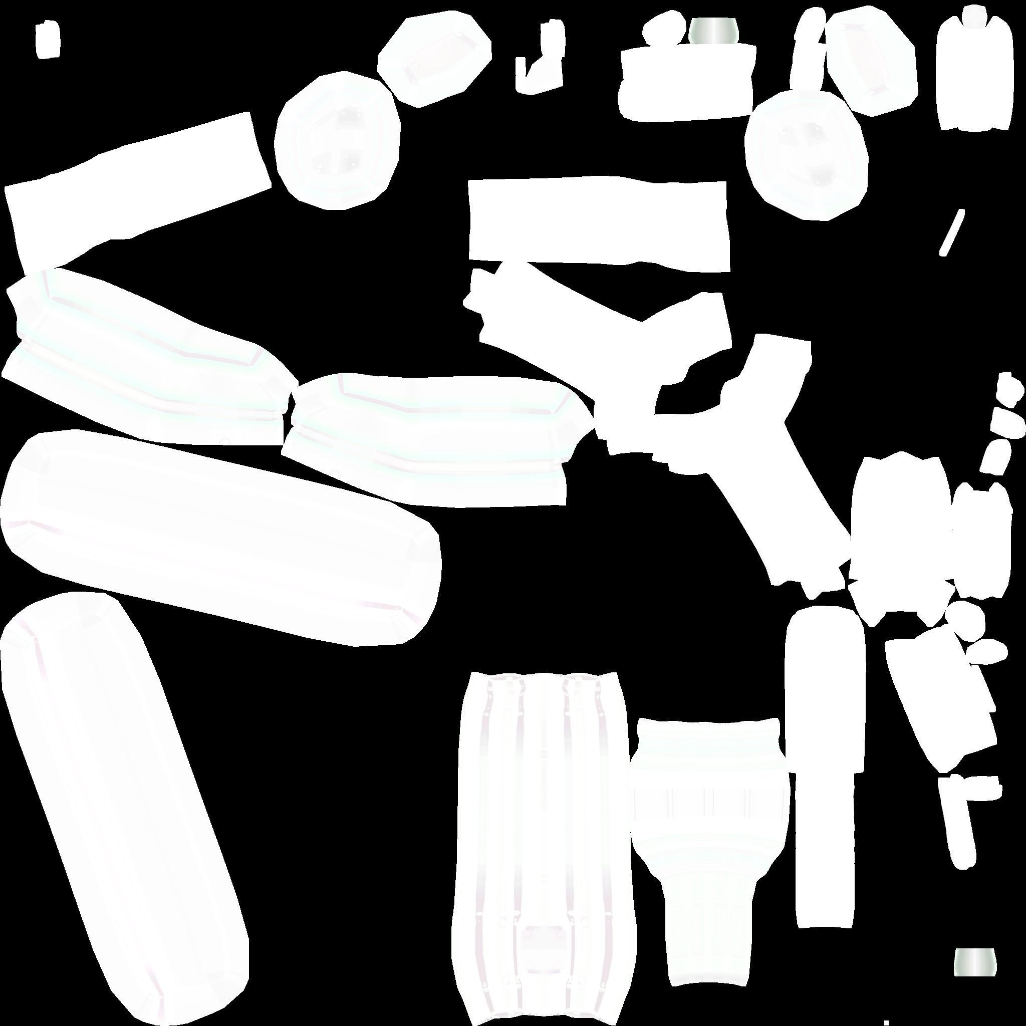 Sci-Fi Assault Rifle - Female Character Design Low-poly 3D model_22