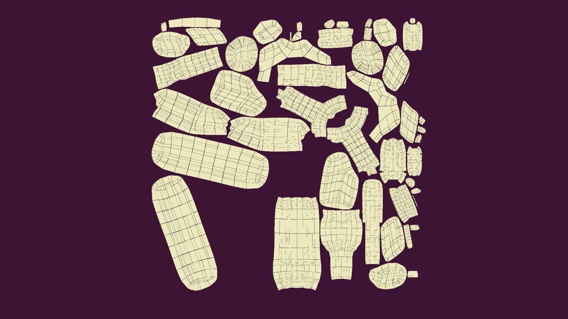 Sci-Fi Assault Rifle - Female Character Design Low-poly 3D model_14