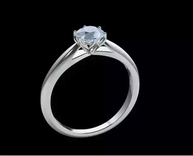 Ring 7 engagement with topaz stone