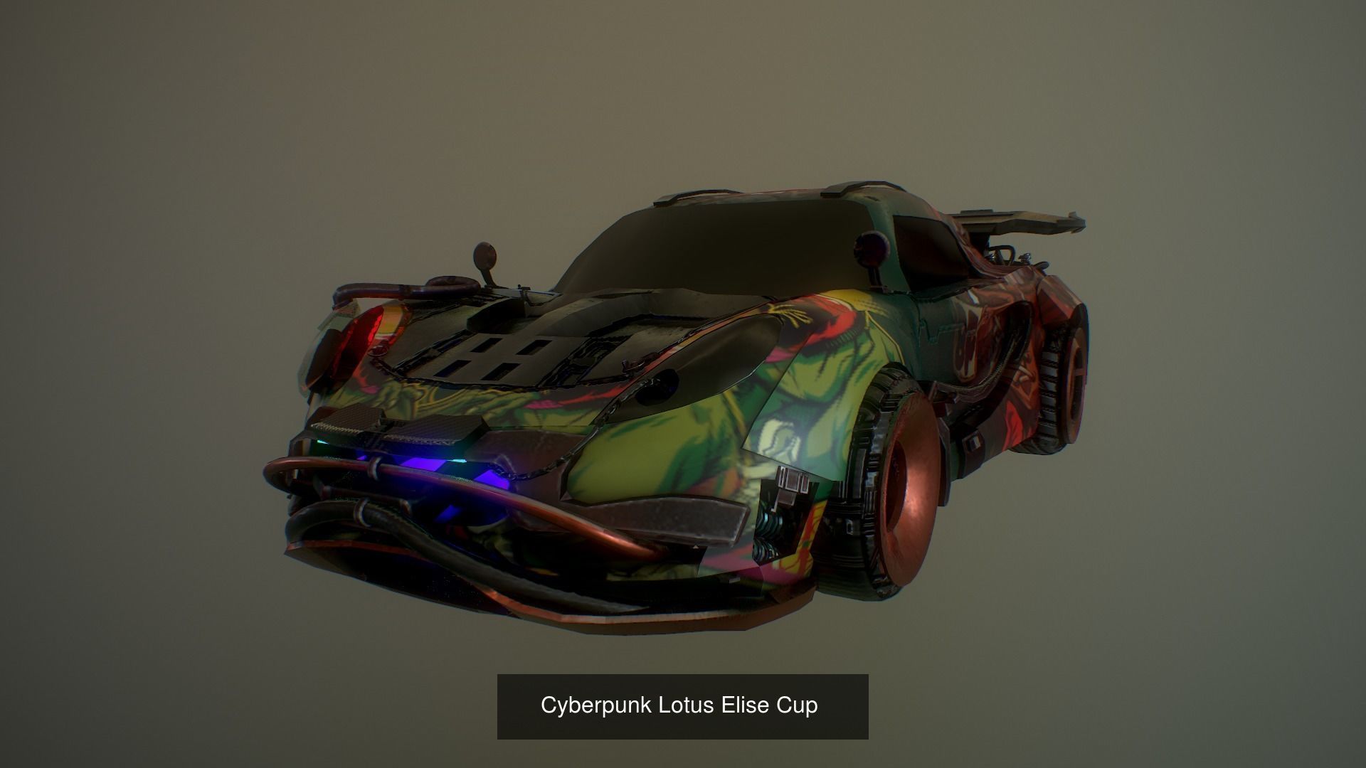 Cyperpunk Vehicle Set 1 3D Model Collection_6
