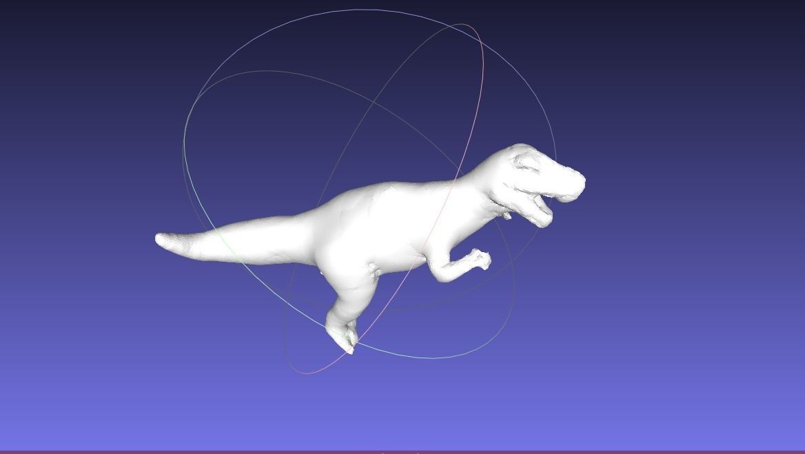Tyrannosaurus rex toy Low-poly 3D model_6