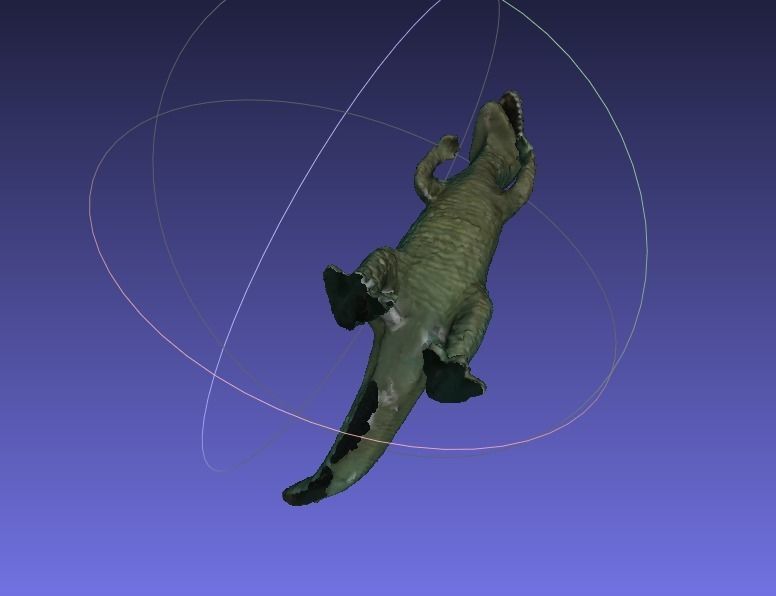 Tyrannosaurus rex toy Low-poly 3D model_3