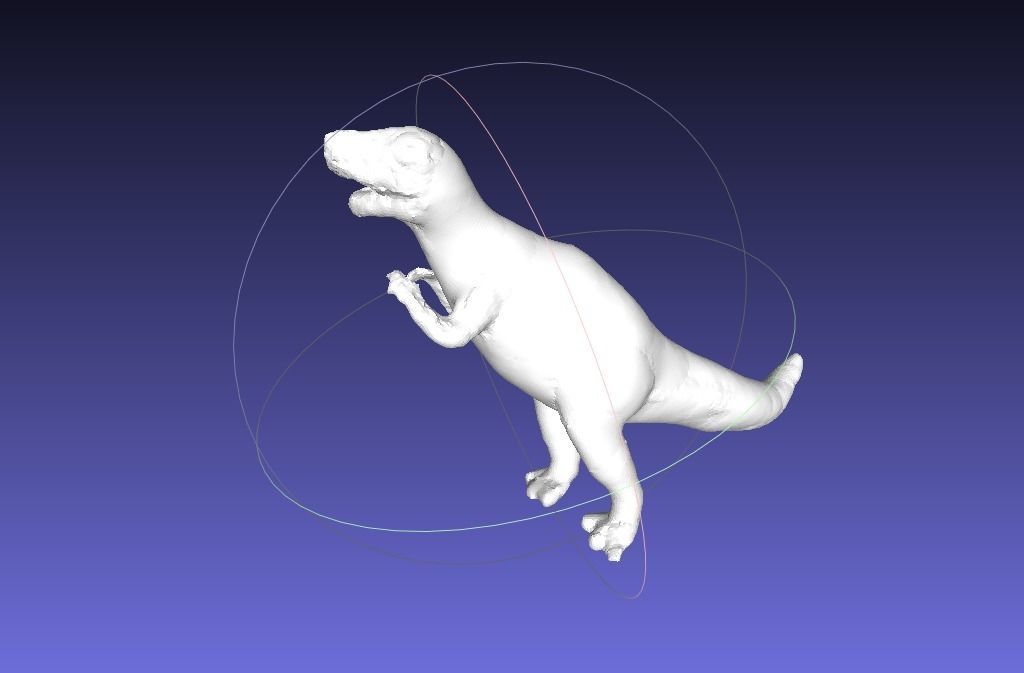 Tyrannosaurus rex toy Low-poly 3D model_4