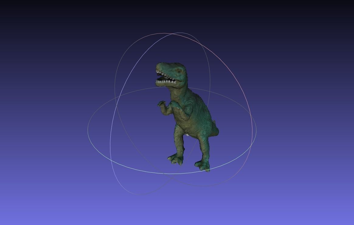 Tyrannosaurus rex toy Low-poly 3D model_2
