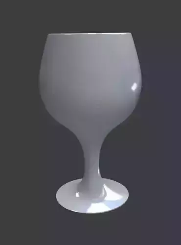 Empty wine glass