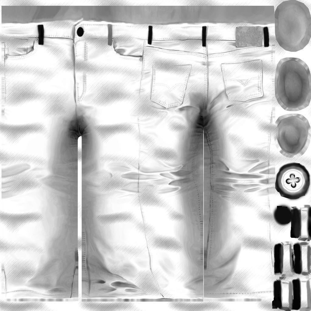 Cop Zombie Low-poly 3D model_9