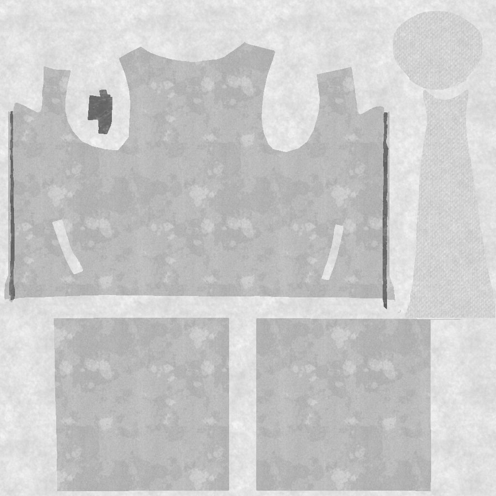 Cop Zombie Low-poly 3D model_43